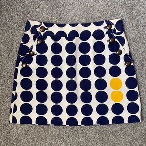J. Crew polka dot skirt